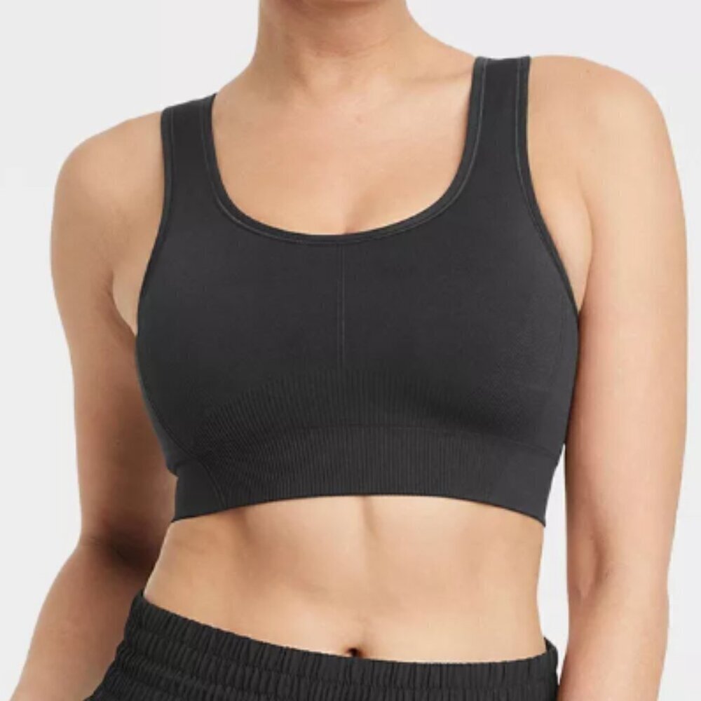 Women's Seamless Medium Support Racerback Sports Bra - All In Motion - Size S